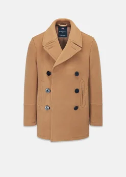 Peacoats*Gloverall Tennyson Peacoat Camel