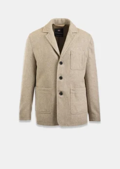 Jackets*Gloverall Textured Worker Blazer Tan