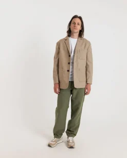 Jackets*Gloverall Textured Worker Blazer Tan