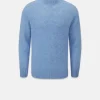 Knitwear & Tops*Gloverall Windsor Lambswool Jumper Sky Blue