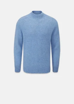 Knitwear & Tops*Gloverall Windsor Lambswool Jumper Sky Blue
