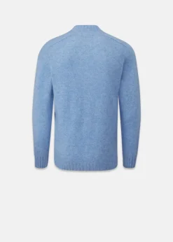 Knitwear & Tops*Gloverall Windsor Lambswool Jumper Sky Blue