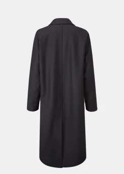 Overcoats*Gloverall Women's Chesterfield Refined Overcoat Navy
