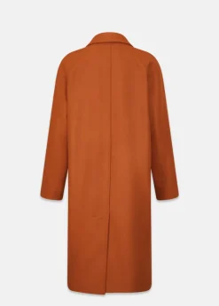 Overcoats*Gloverall Women's Chesterfield Refined Overcoat Orange