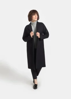 Overcoats*Gloverall Women's Chesterfield Refined Overcoat Navy