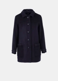Jackets*Gloverall Women's George Jacket Navy Black Watch
