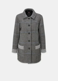 Jackets*Gloverall Women's George Jacket Prince of Wales Silver