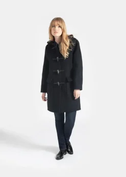 Duffle Coats*Gloverall Women's Original Duffle Coat Navy Black Watch