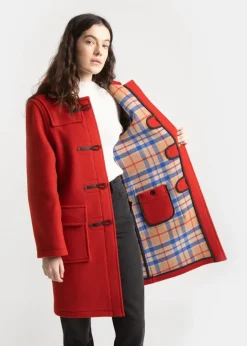 Duffle Coats*Gloverall Women's Original Duffle Coat Red Thomson