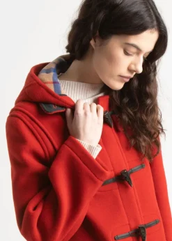 Duffle Coats*Gloverall Women's Original Duffle Coat Red Thomson