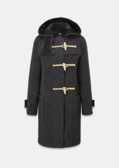 Duffle Coats*Gloverall Women's Original Monty Duffle Coat Charcoal
