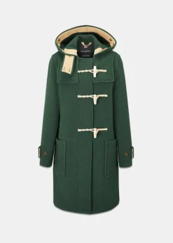 Duffle Coats*Gloverall Women's Original Monty Duffle Coat Pine Green