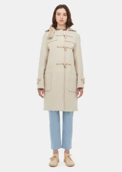 Duffle Coats*Gloverall Women's Original Monty Duffle Coat Arctic White
