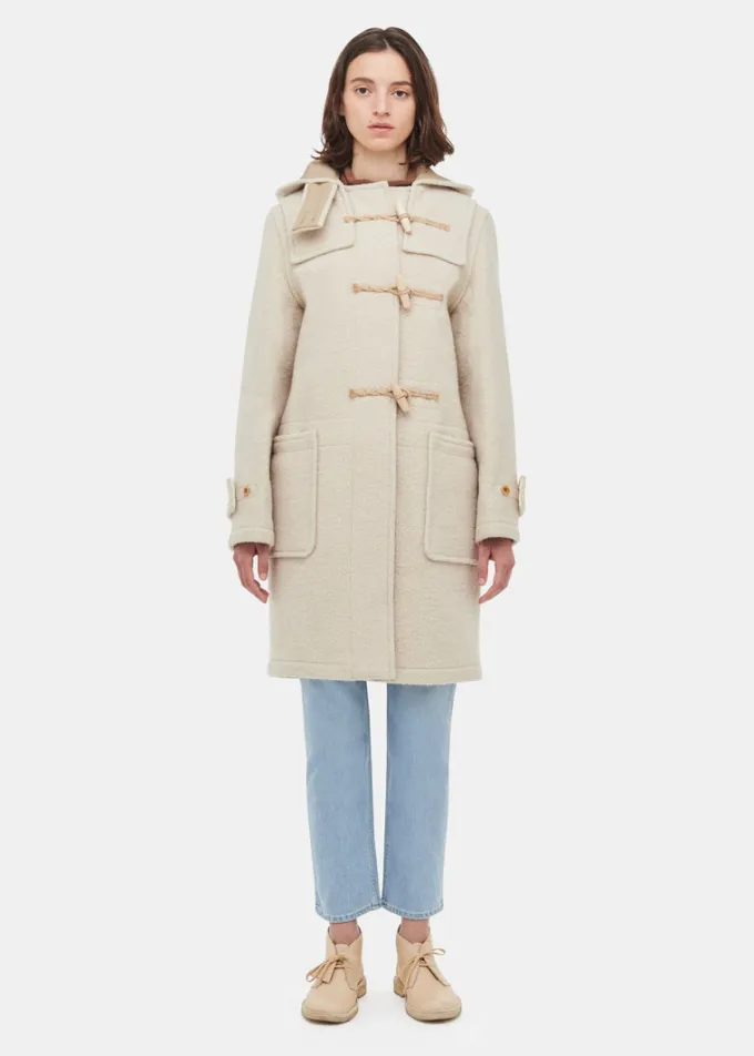 Duffle Coats*Gloverall Women's Original Monty Duffle Coat Arctic White