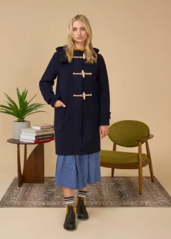 Duffle Coats*Gloverall Women's Original Monty Duffle Coat Navy
