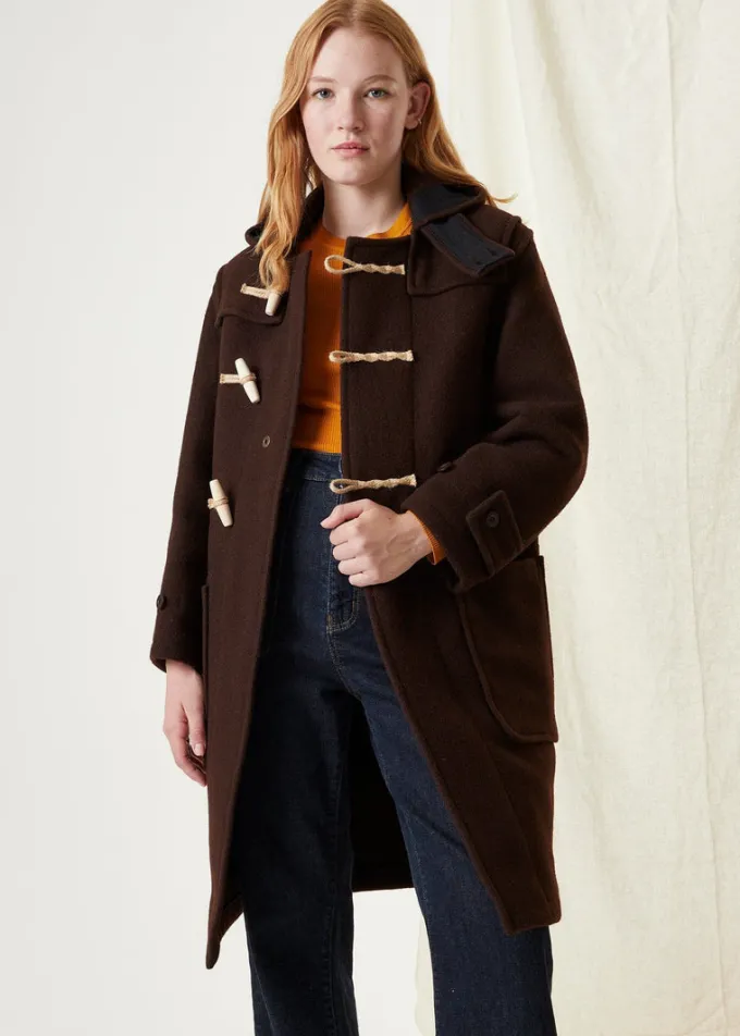 Duffle Coats*Gloverall Women's Original Monty Duffle Coat Brown