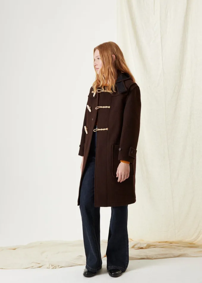 Duffle Coats*Gloverall Women's Original Monty Duffle Coat Brown