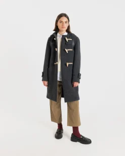 Duffle Coats*Gloverall Women's Original Monty Duffle Coat Charcoal