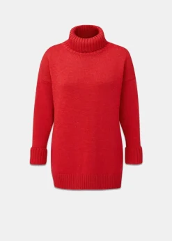 Knitwear & Tops*Gloverall Women's Submariner Jumper Red