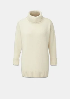 Knitwear & Tops*Gloverall Women's Submariner Jumper Ecru