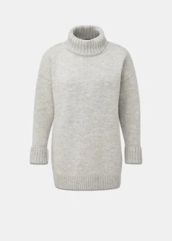 Knitwear & Tops*Gloverall Women's Submariner Jumper Light Grey