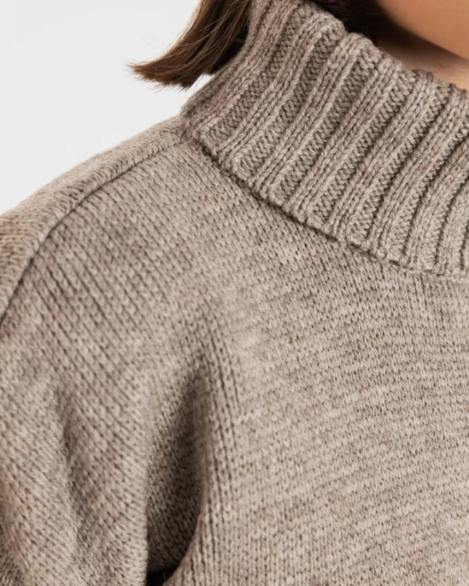 Knitwear & Tops*Gloverall Women's Submariner Jumper Mushroom